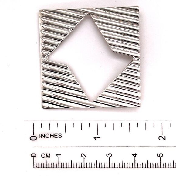 Tiffany & Co Estate Abstract Brooch Sterling Silver 14.8 Grams TIF221 - Picture 4 of 10